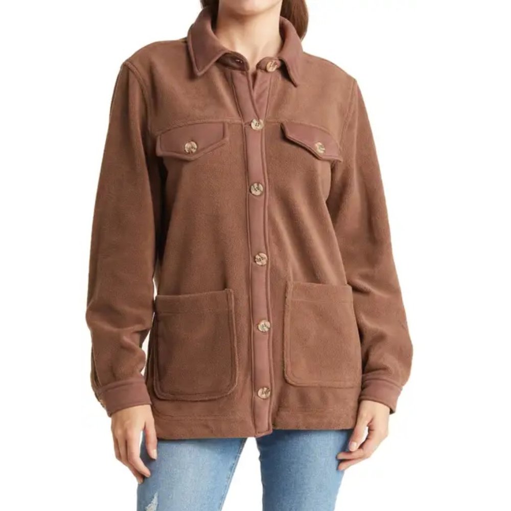 BLANKNYC Fleece Shacket